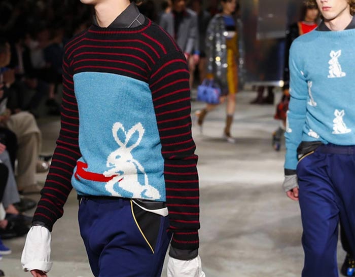 La tendance est au décalage à la fashion week de Milan La tendance est au décalage à la fashion week de Milan