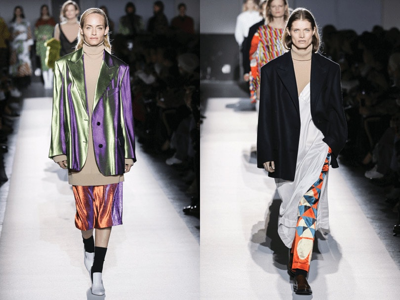 Tailleur pantalon, bleu nuit, appel de l'espace: la Fashion Week en quelques tendances Tailleur pantalon, bleu nuit, appel de l'espace: la Fashion Week en quelques tendances