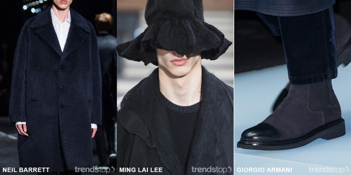 Couleurs des Collections Hommes des Défilés Automne/Hiver 2018-19 Couleurs des Collections Hommes des Défilés Automne/Hiver 2018-19