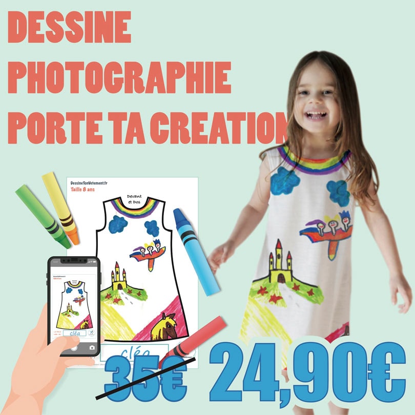 "Dessine ton vêtement" : concept de personnalisation en ligne pour petits et grands "Dessine ton vêtement" : concept de personnalisation en ligne pour petits et grands