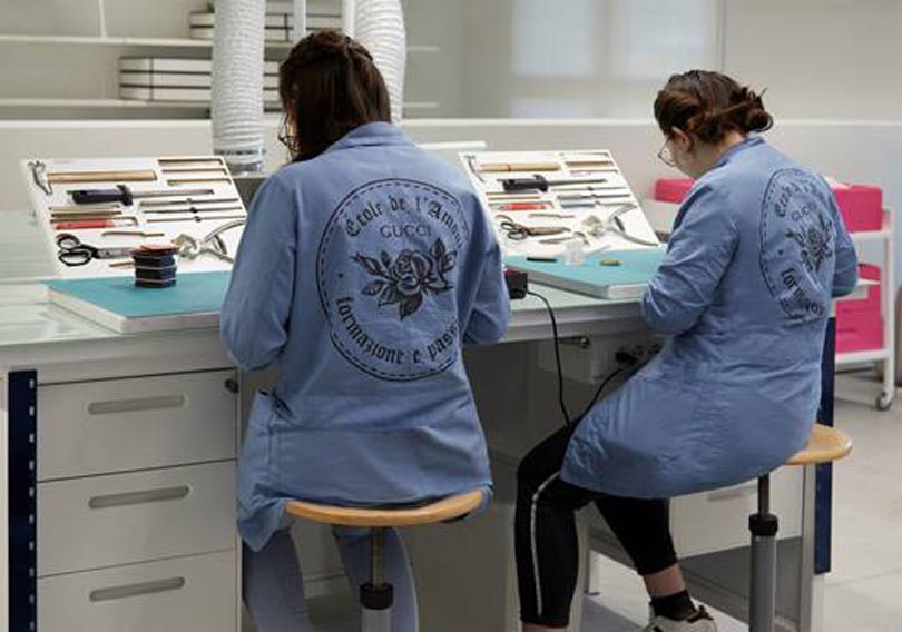 Gucci finance des formations liées à l’artisanat Gucci finance des formations liées à l’artisanat