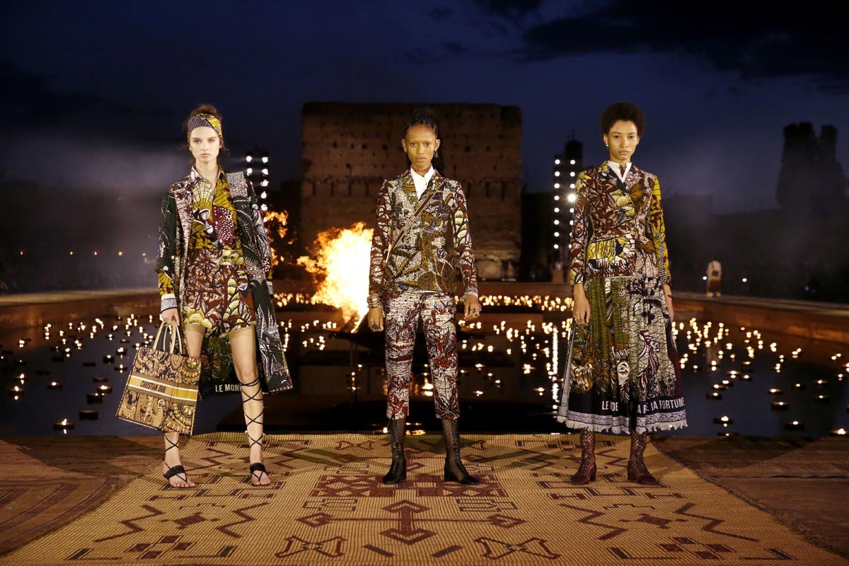 Un vent d'Afrique souffle sur le défilé croisière de Dior à Marrakech Un vent d'Afrique souffle sur le défilé croisière de Dior à Marrakech