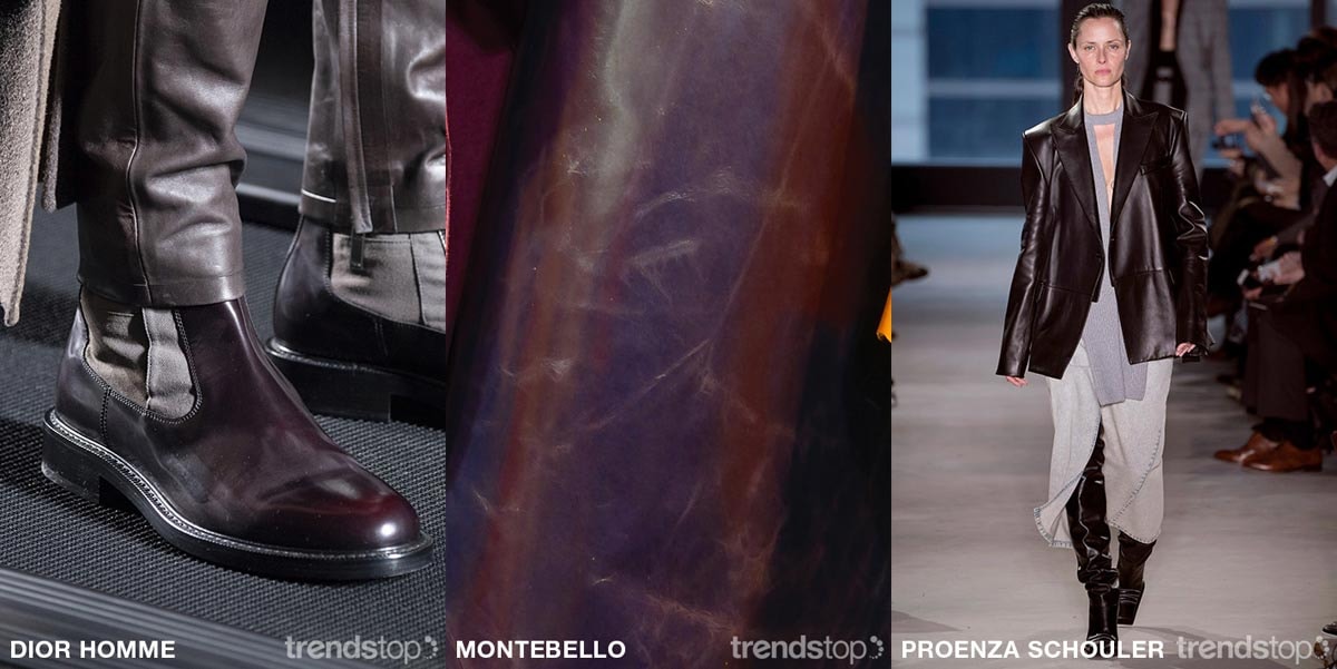 Couleurs clés du cuir pour la saison Automne Hiver 2020-21 Couleurs clés du cuir pour la saison Automne Hiver 2020-21