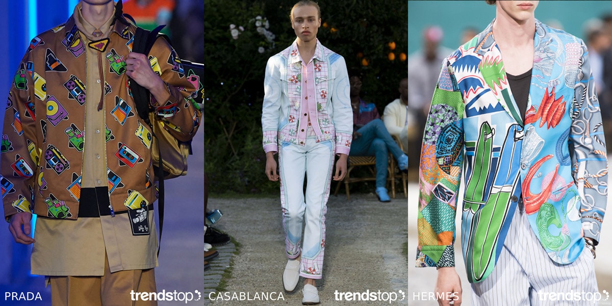 Tendances clés en matière d’imprimés pour hommes printemps-été 2020 Tendances clés en matière d’imprimés pour hommes printemps-été 2020