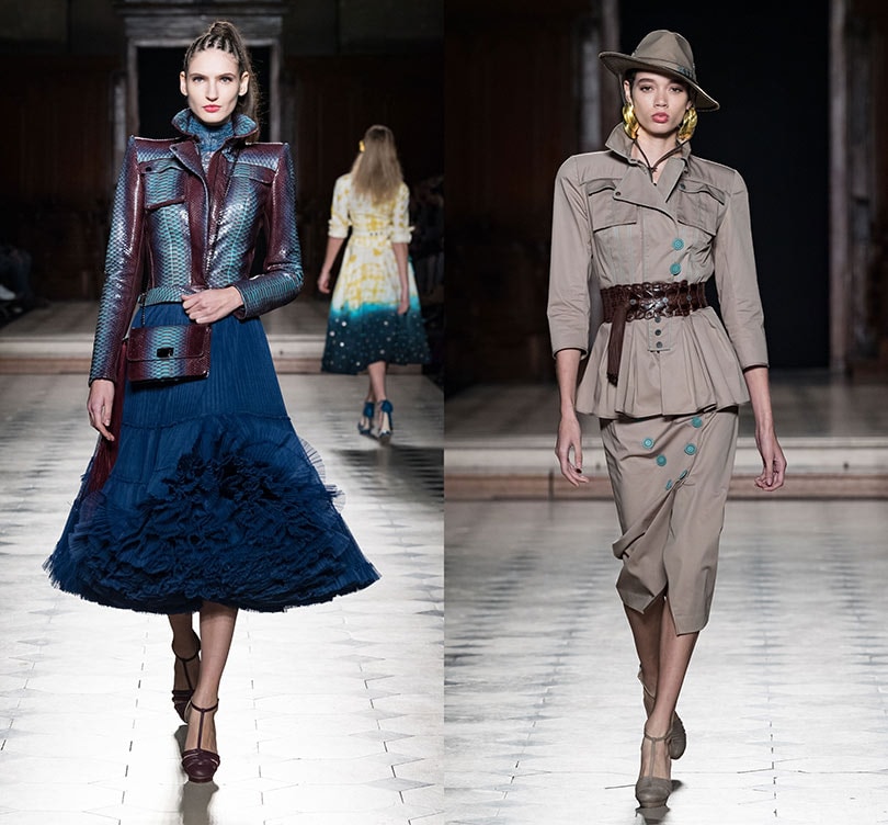 Paris haute couture : Julien Fournié célèbre les aventurières des temps modernes Paris haute couture : Julien Fournié célèbre les aventurières des temps modernes