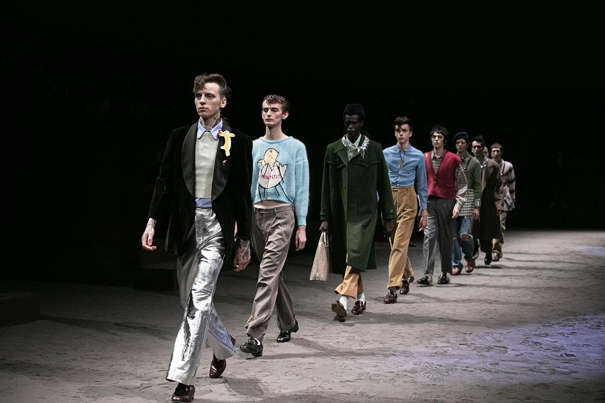 Milan Fashion Week Homme : esprit disco grunge chez Gucci Milan Fashion Week Homme : esprit disco grunge chez Gucci