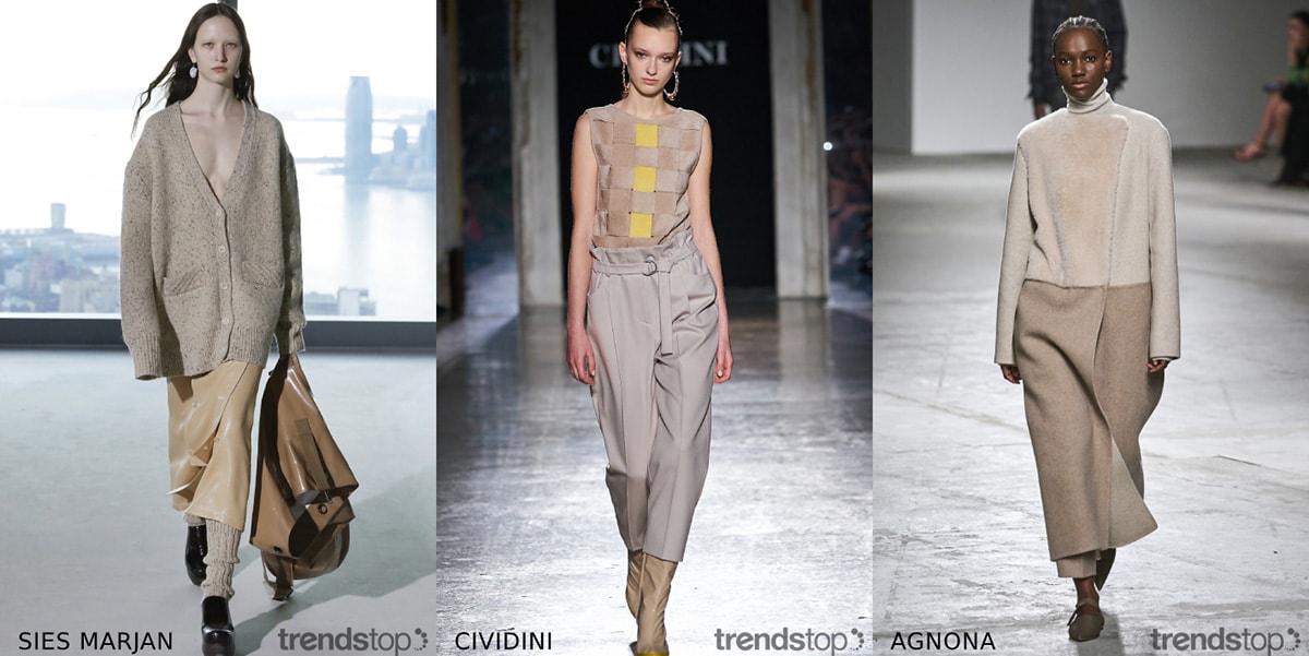 Tendances des couleurs pour femmes observées sur les podiums automne-hiver 2020-2021 Tendances des couleurs pour femmes observées sur les podiums automne-hiver 2020-2021