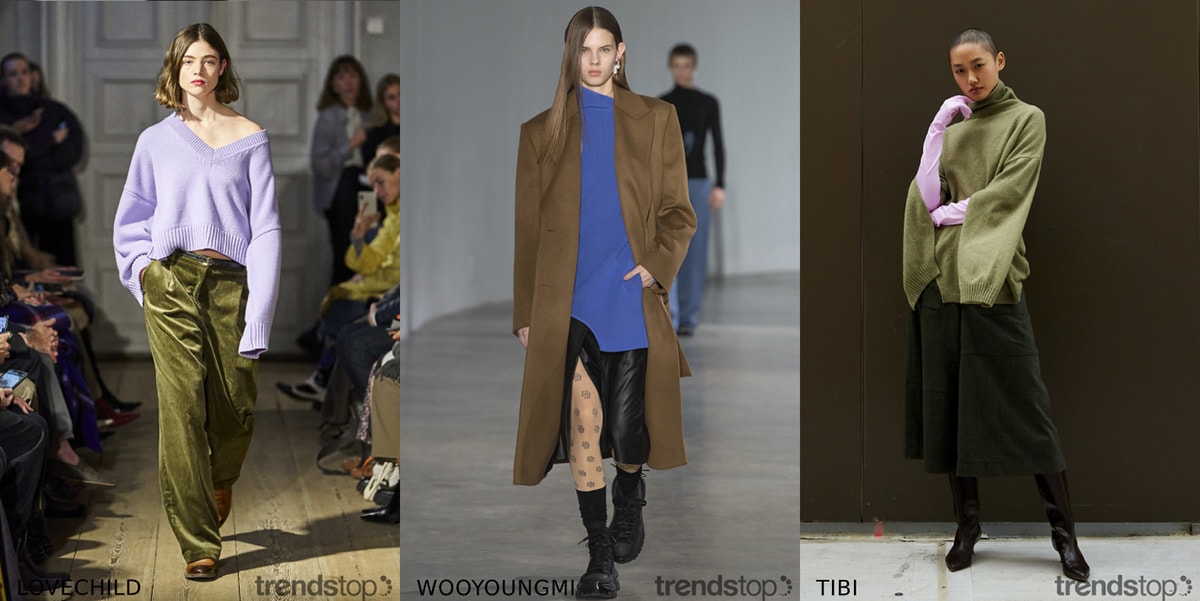 Tendances des couleurs pour femmes observées sur les podiums automne-hiver 2020-2021 Tendances des couleurs pour femmes observées sur les podiums automne-hiver 2020-2021