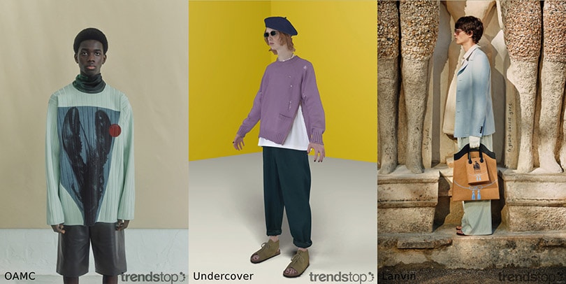 Les tendances couleur de la mode masculine au printemps/été 2021 Les tendances couleur de la mode masculine au printemps/été 2021
